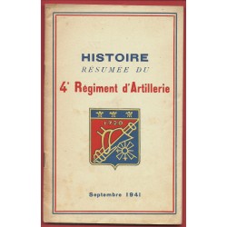 Histoire du 4e Régiment d'Artillerie