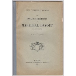 Les dotations militaires du Maréchal Davout