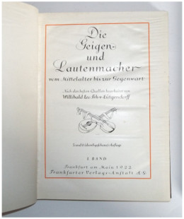 Die Geigen und Lautenmacher - Les Violons et Luths