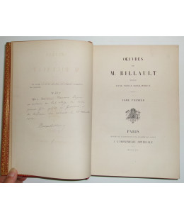 Oeuvres de M. Billault, en 2 tomes