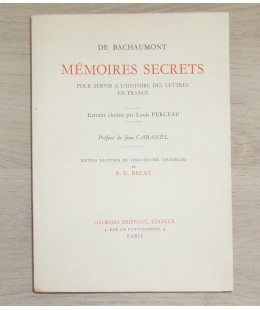 Mémoires Secrets pour servir à l’histoire des lettres en France