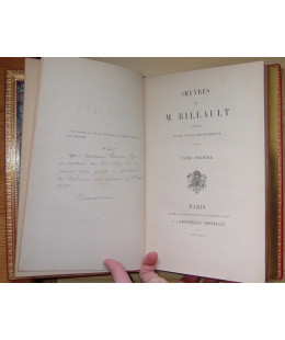 Oeuvres de M. Billault, en 2 tomes