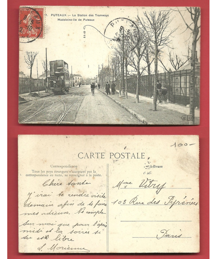 PUTEAUX - La Station des Tramways PUTEAUX - La Station des Tramways