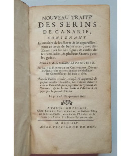 Nouveau Traité des Serins de Canarie
